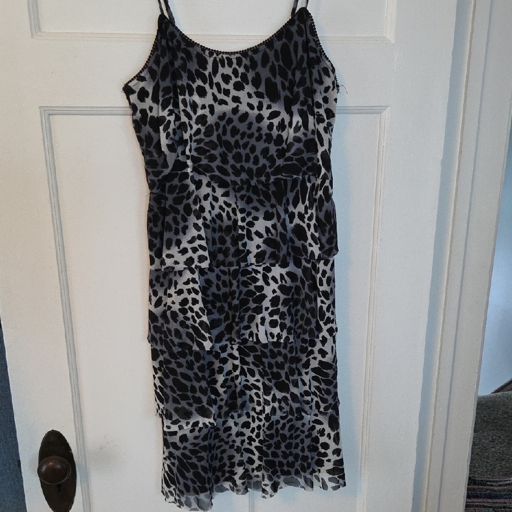 Wildcat Black and White Animal Print Dress